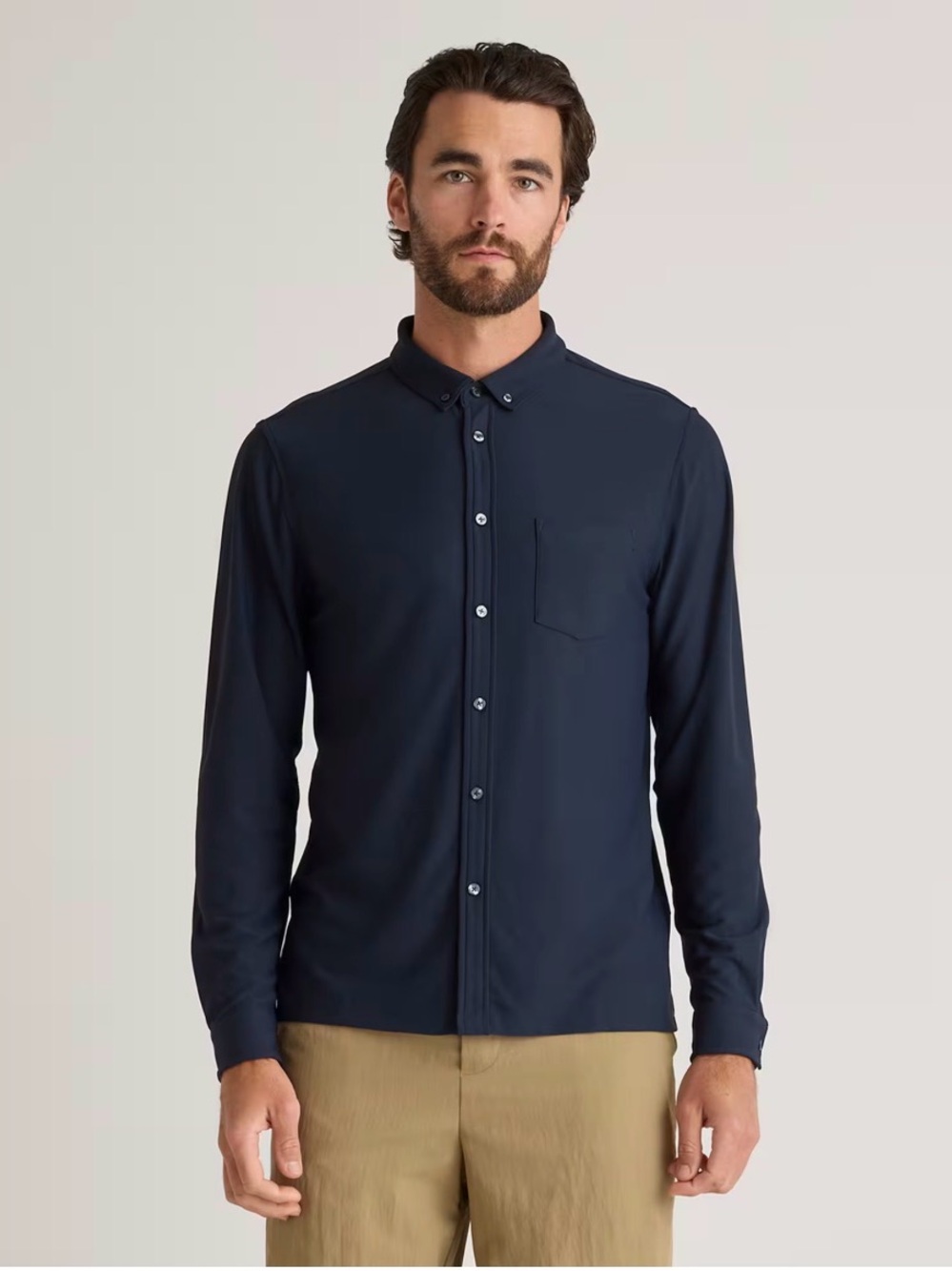Quince Men’s “PrePique” Performance Button Down - size medium